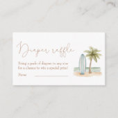 Baby an Bord Baby Duschdusche Windeln Raffle Begleitkarte (Vorderseite)