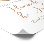 Baby an Bord Baby Dusche Begrüßungszeichen Poster (Ecke)