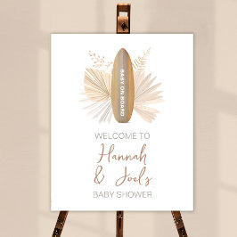 Baby an Bord Baby Dusche Begrüßungszeichen Poster