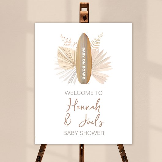 Baby an Bord Baby Dusche Begrüßungszeichen Poster