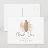 Baby an Bord Baby Dusche Danke Karte (Vorne/Hinten)