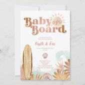 Baby an Bord Baby Dusche Einladung (Vorderseite)