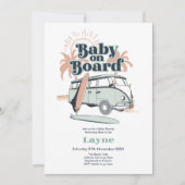Baby an Bord Baby Dusche Einladung (Vorderseite)