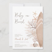 Baby an Bord Baby Dusche Einladung (Vorderseite)