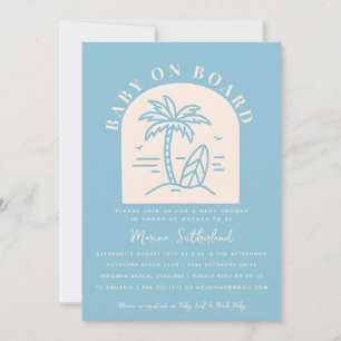 Baby an Bord Baby Dusche Einladung