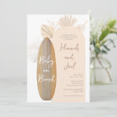 Baby an Bord Baby Dusche Einladung (Stehend Vorderseite)