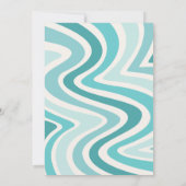 Baby an Bord Baby Dusche Einladung | Surf Baby (Rückseite)