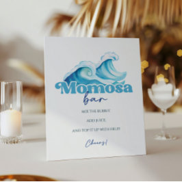 Baby an Bord Baby Dusche Momosa Bar Sockelschild