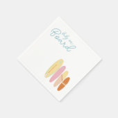 Baby an Bord Baby Dusche Ocean Thema Serviette (Ecke)