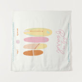 Baby an Bord Baby Dusche Ocean Thema Wandteppich (Vorderseite (Horizontal))