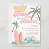 Baby an Bord Baby Dusche Sprinkle Surfdusche Einladung (Vorderseite)