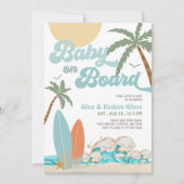 Baby an Bord Baby Dusche Sprinkle Surfdusche Einladung (Vorderseite)