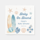 Baby an Bord Baby Dusche Surfbrett Strand Serviette (Vorderseite)