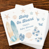 Baby an Bord Baby Dusche Surfbrett Strand Serviette