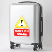 Baby an Bord - Baby Safety Sign Car Aufkleber (Koffer)