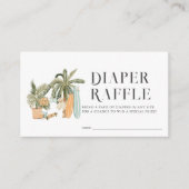 Baby an Bord Baby Showdusche Windeln Raffle Ticket Begleitkarte (Vorderseite)