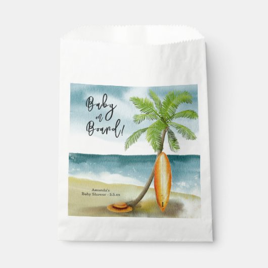 Baby an Bord Babydusche Geschenktütchen (Vorderseite)