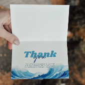 Baby an Bord Babydusche, Surf Baby Dankeskarte