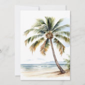 Baby an Bord Babydusche, Surf Beach Einladung (Rückseite)