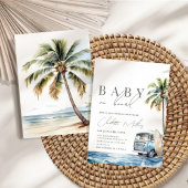 Baby an Bord Babydusche, Surf Beach Einladung