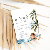 Baby an Bord Babydusche, Surf Beach Einladung