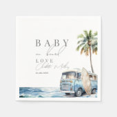 Baby an Bord Babydusche, Surf Beach Serviette (Vorderseite)