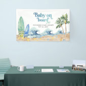 Baby an Bord Beach Baby Dusche Banner (Messeveranstaltung)