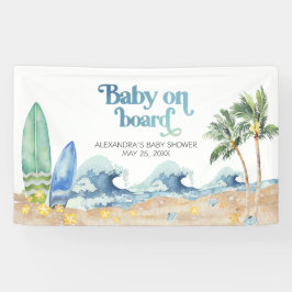 Baby an Bord Beach Baby Dusche Banner