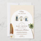 Baby an Bord Beach Baby Dusche Einladung (Vorderseite)