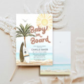Baby an Bord Beach Baby Dusche Einladung