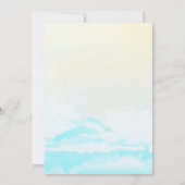 Baby an Bord Beach Baby Dusche Einladung (Rückseite)