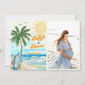 Baby an Bord Beach Baby Dusche Foto Einladung (Vorderseite)