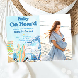 Baby an Bord Beach Baby Dusche Foto Einladung