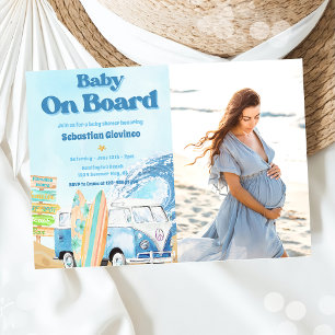 Baby an Bord Beach Baby Dusche Foto Einladung