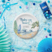 Baby an Bord Beach Baby Dusche Pappteller (Party)