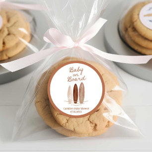 Baby an Bord Beach Baby Dusche Runder Aufkleber