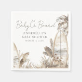Baby an Bord Beach Baby Dusche Serviette (Vorderseite)