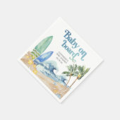 Baby an Bord Beach Baby Dusche Serviette (Ecke)