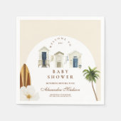 Baby an Bord Beach Baby Dusche Serviette (Vorderseite)