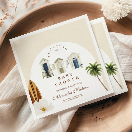 Baby an Bord Beach Baby Dusche Serviette