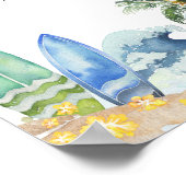 Baby an Bord Beach Baby Duschkabine Windelwanne Poster (Ecke)