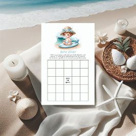 Baby an Bord Beach Baby Showdusche Bingo Game