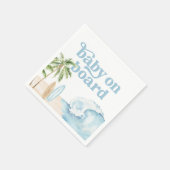 Baby an Bord Beach Surf Baby Dusche Serviette (Ecke)