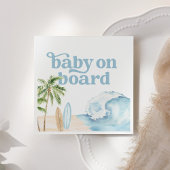 Baby an Bord Beach Surf Baby Dusche Serviette