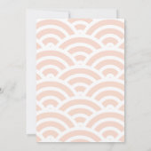 Baby an Bord Beach Surf Girl Baby Dusche Einladung (Rückseite)