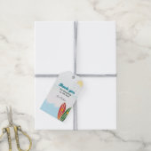 Baby an Bord Beachvolleydusche Danke Geschenkanhänger (Mit Garn)