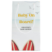 Baby an Bord Beachvolleydusche Danke Kleine Geschenktüte (Vorderseite)