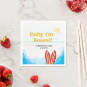 Baby an Bord Beachvolleydusche Danke Serviette (Beispiel)