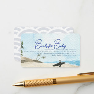 Baby an Bord Blau Baby Shower Buchwunsch Karte