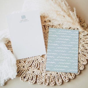 Baby an Bord Blue Surfboard Baby Dusche Dankeskarte